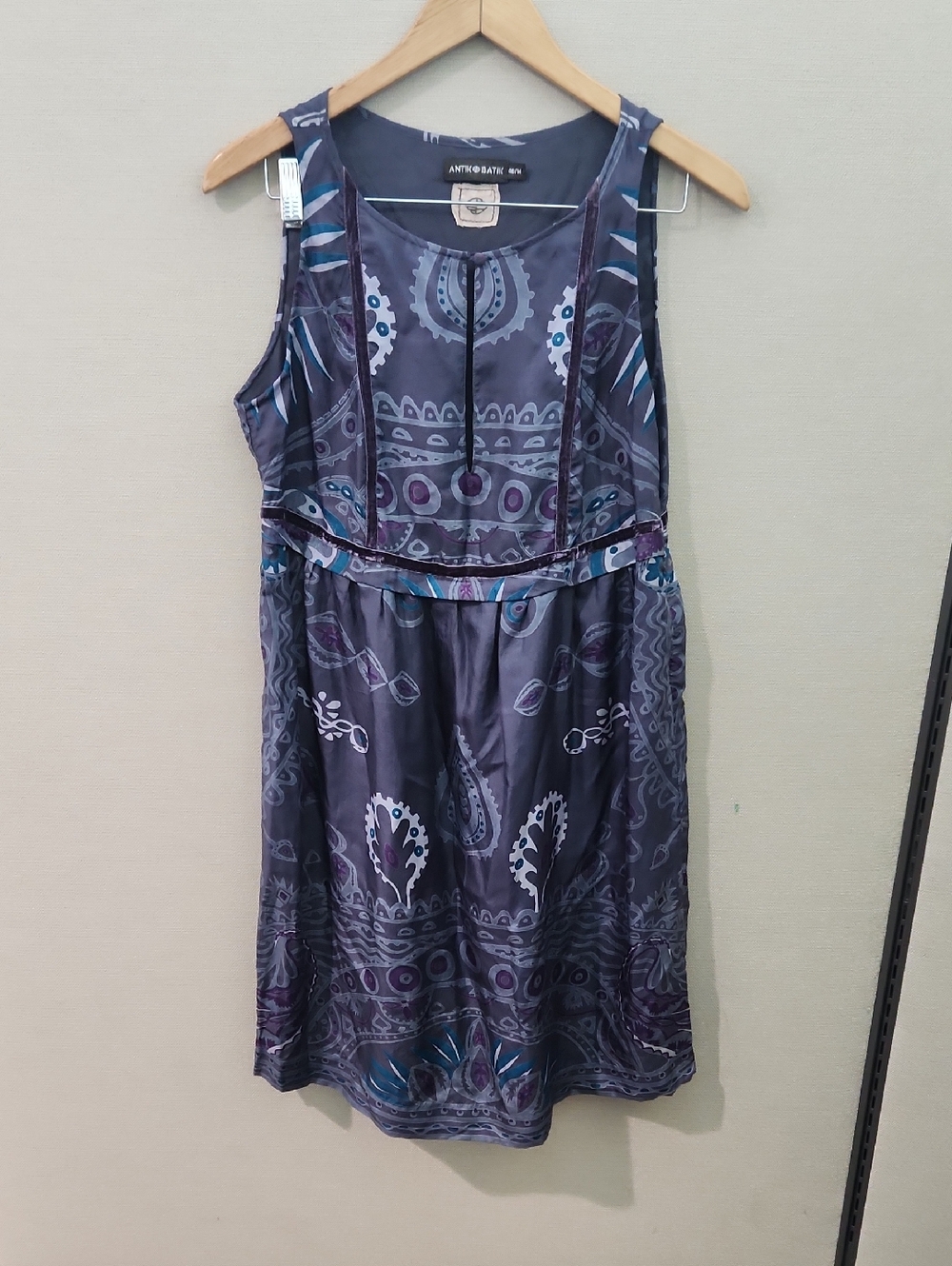Antik Batik Silk Mini Dress Size Medium